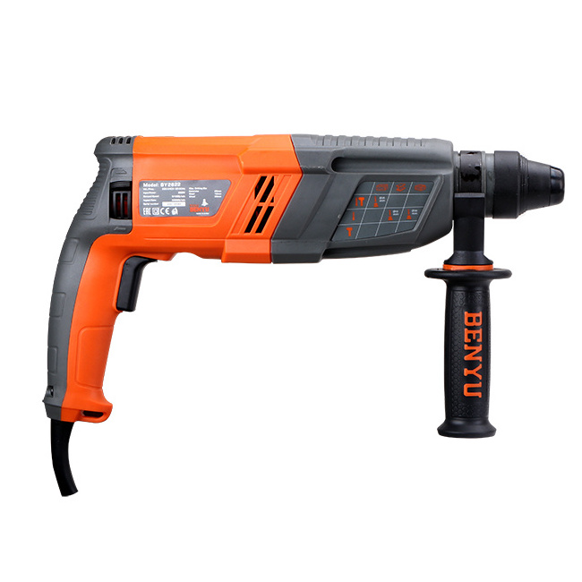 BENYU Brand rotary hammer Impact drill BY2622 26mm 3 Function SDS Plus drill machine hammer drill