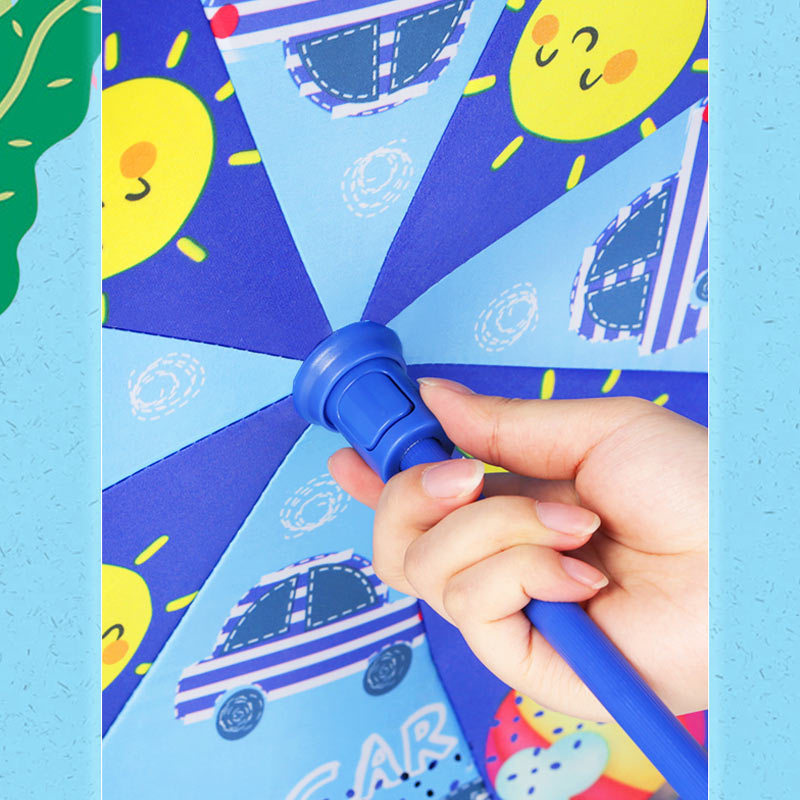 Fast delivery kid promotional market custom c handle reversible umbrella with logo printing