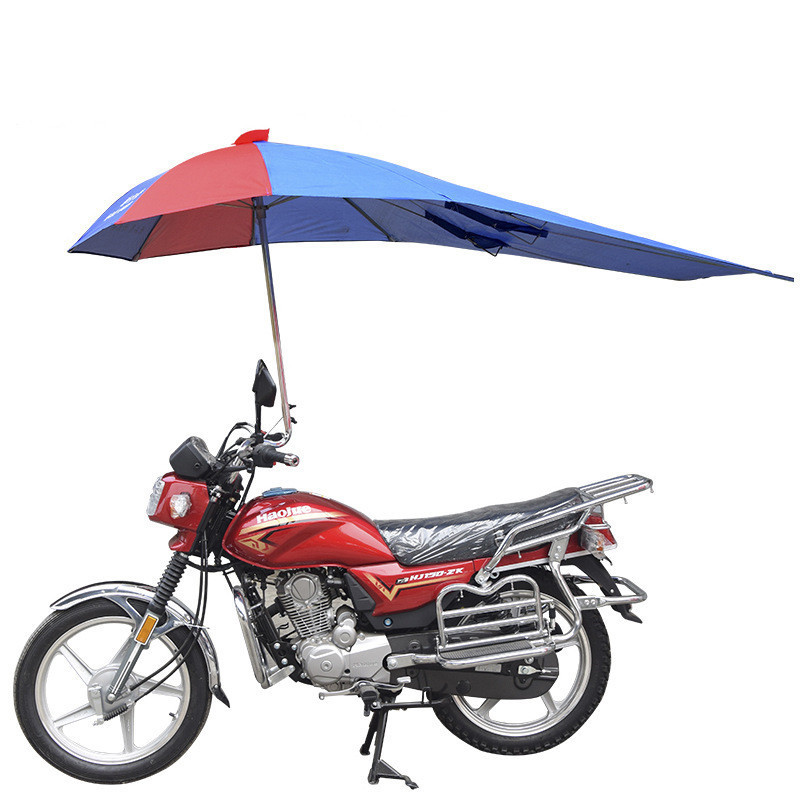 Low moq manufacturer from china customize windproof strong sample adults motorcycle umbrella for rain