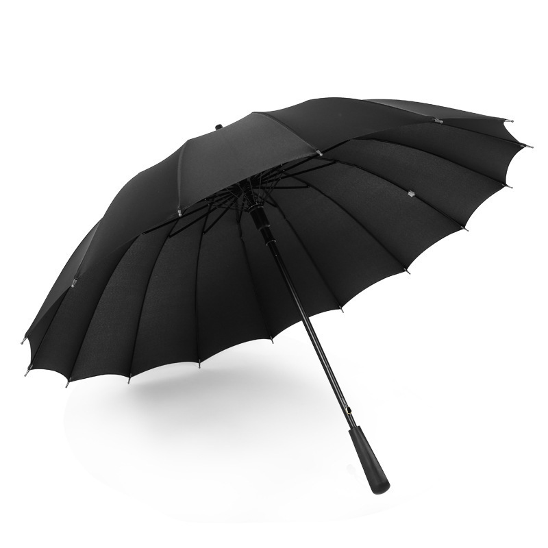 Stylish 16k manual open fashion windproof custom branded logo printing cheap outdoor golf umbrella