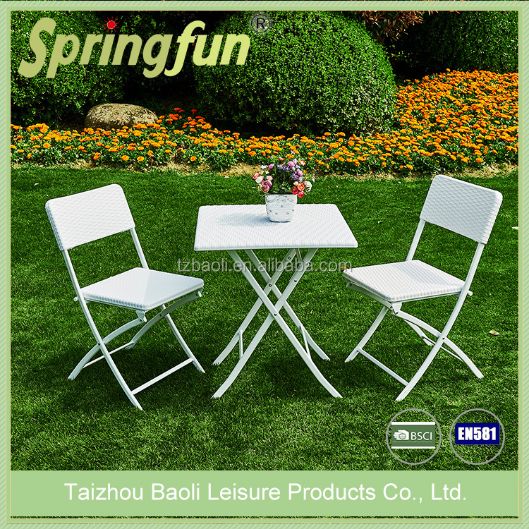 New Design HDPE Plastic Black Outdoor Folding Chair