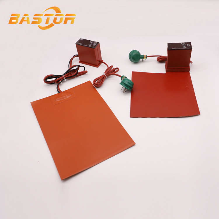 custom 12v 24v 220v industrial electric silicone rubber pad heater flexible industrial heater