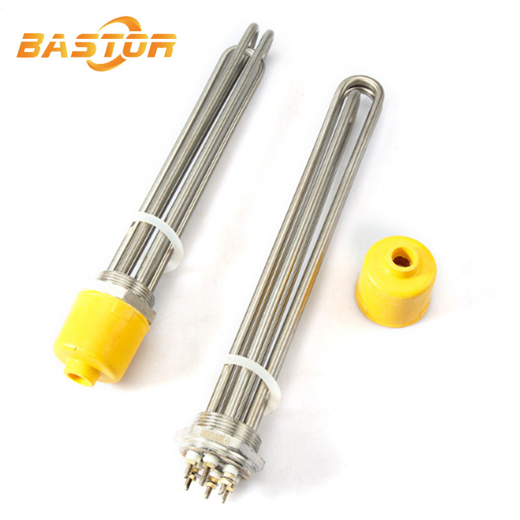 380v 3kw 6kw 9kw 12kw stainless steel coil electric immersion heater element tubular water heater