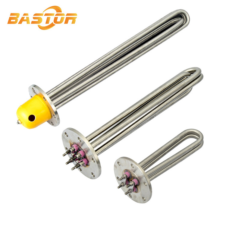 3kw 6 kw 9kw 12kw 15kw oil water boiler electric heater element flanged 240v immersion heater for water