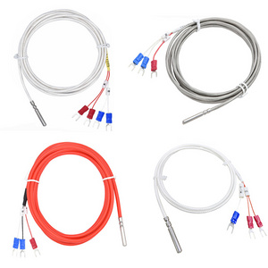 class a industrial thermocouple rtd temperature sensor silicone pt100 4 wire