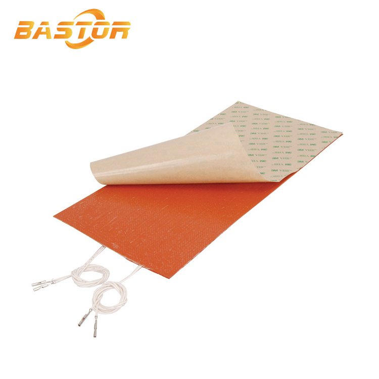 custom 12v 24v 110v 220v electric flexible heating pad rubber silicone heater