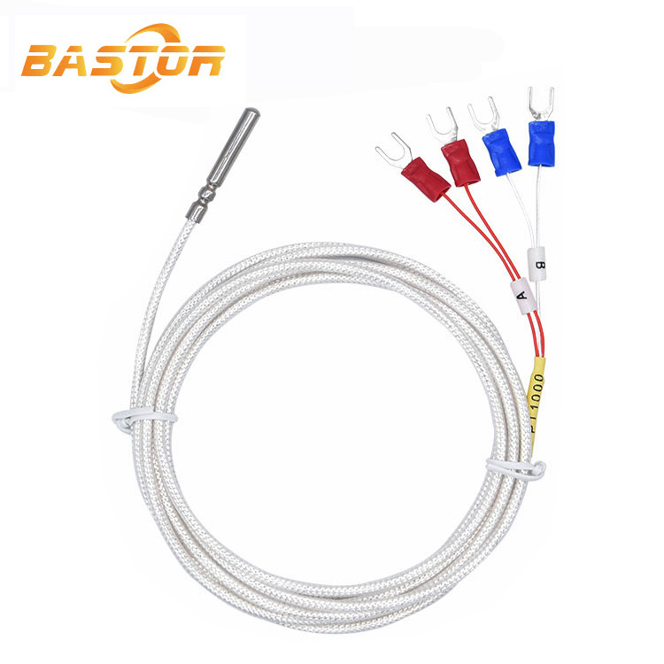 class a industrial thermocouple rtd temperature sensor silicone pt100 4 wire