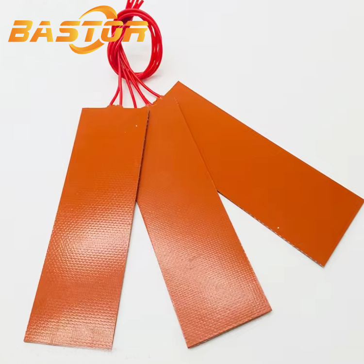 custom 12v 24v 220v industrial electric silicone rubber pad heater flexible industrial heater