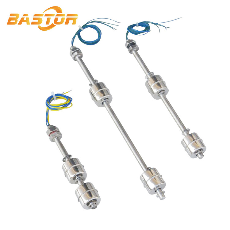 China supplier 24v dc stainless steel double ball fuel water tank level sensor liquid level switch