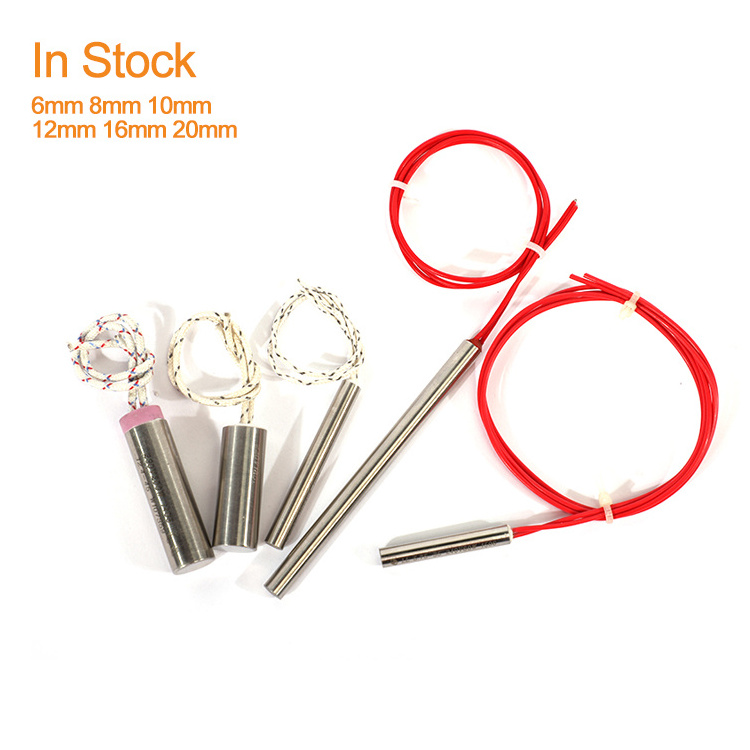 12v 24v 48v 110v 220v stainless steel industrial air cartridge electric resistance heater for plastic package sealing