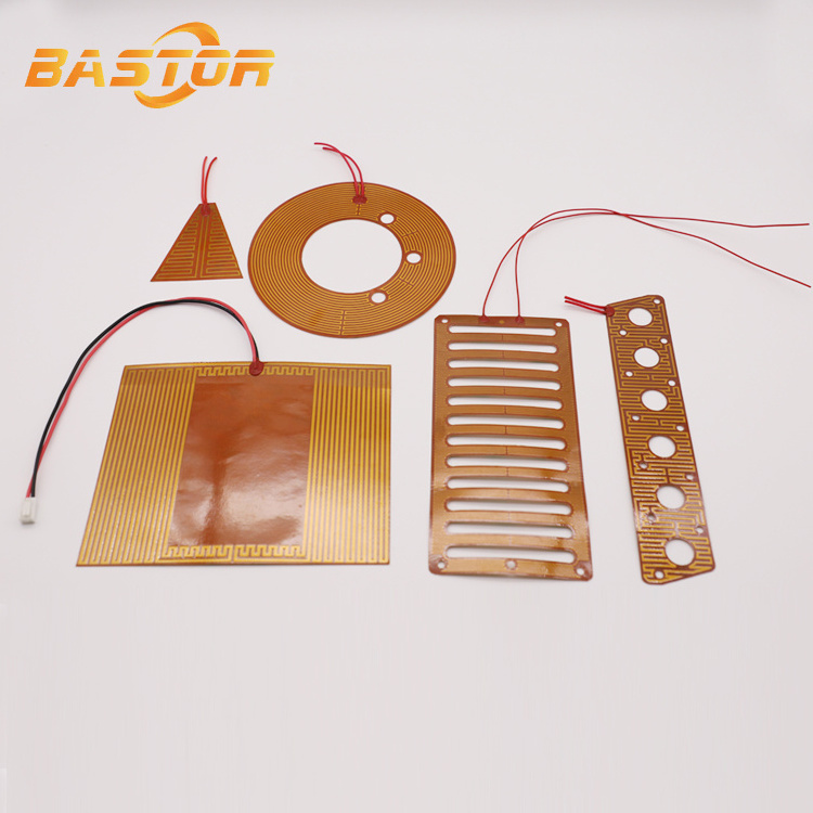 custom 5v 12v 24v 220v electric polyimide film kapton heating element flexible heater supplier