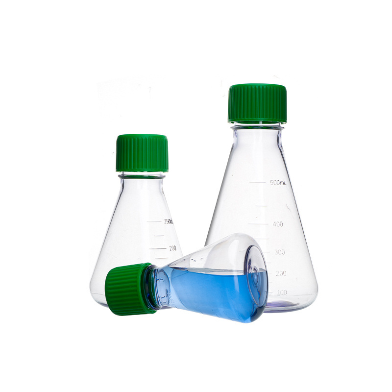 125ml-5000ml Plastic PETG/PC Conical Flat-Bottomed Lab Erlenmeyer Volumetric Flask Conical Shaker Flask