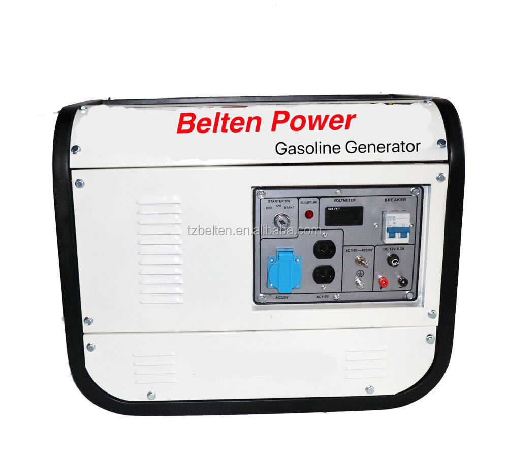 BELTEN POWER 60hz electric start  6500w professional gasoline generator with 6.5HP engine