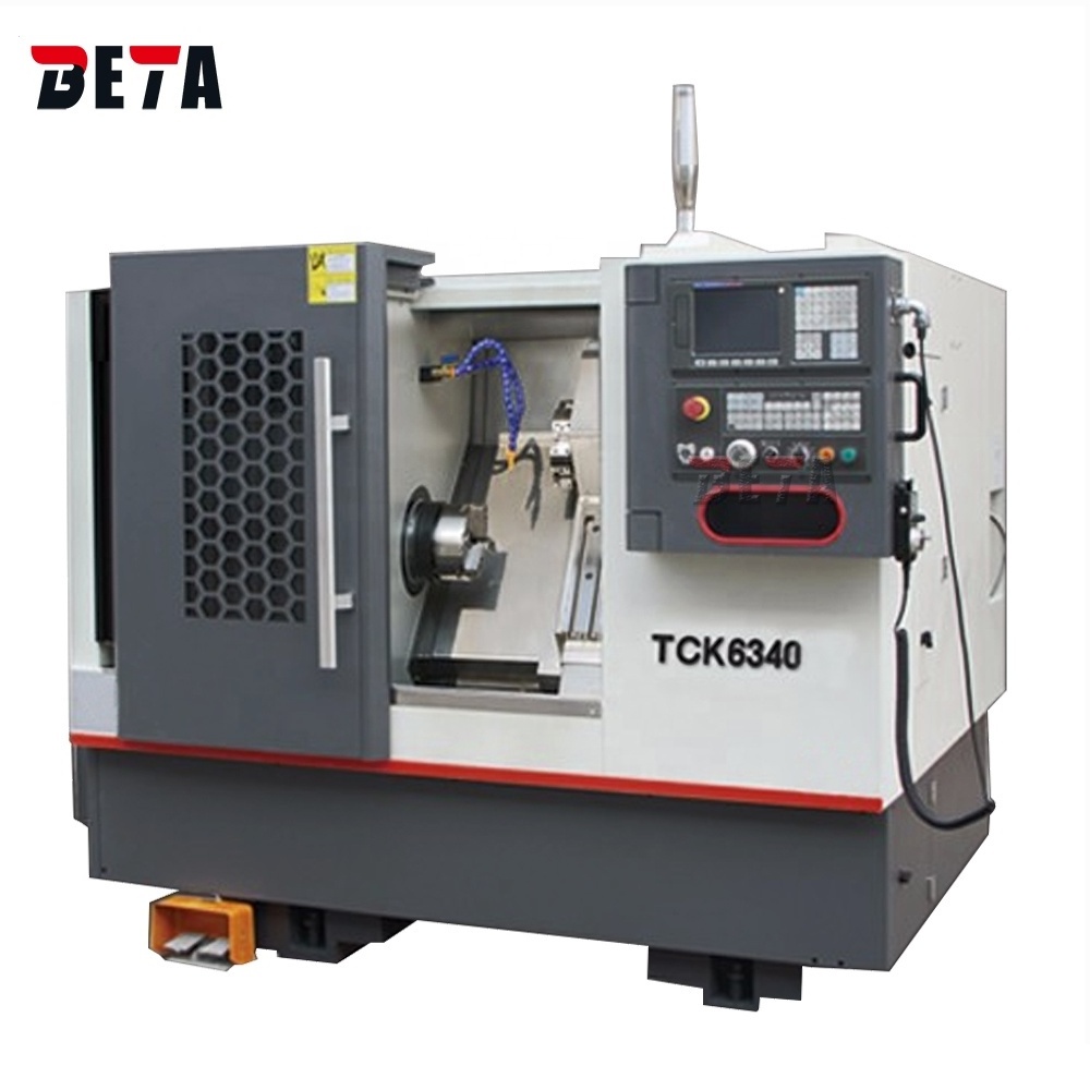 TCK6340 High accuracy low cost machine Metal cutting CNC system lathe price