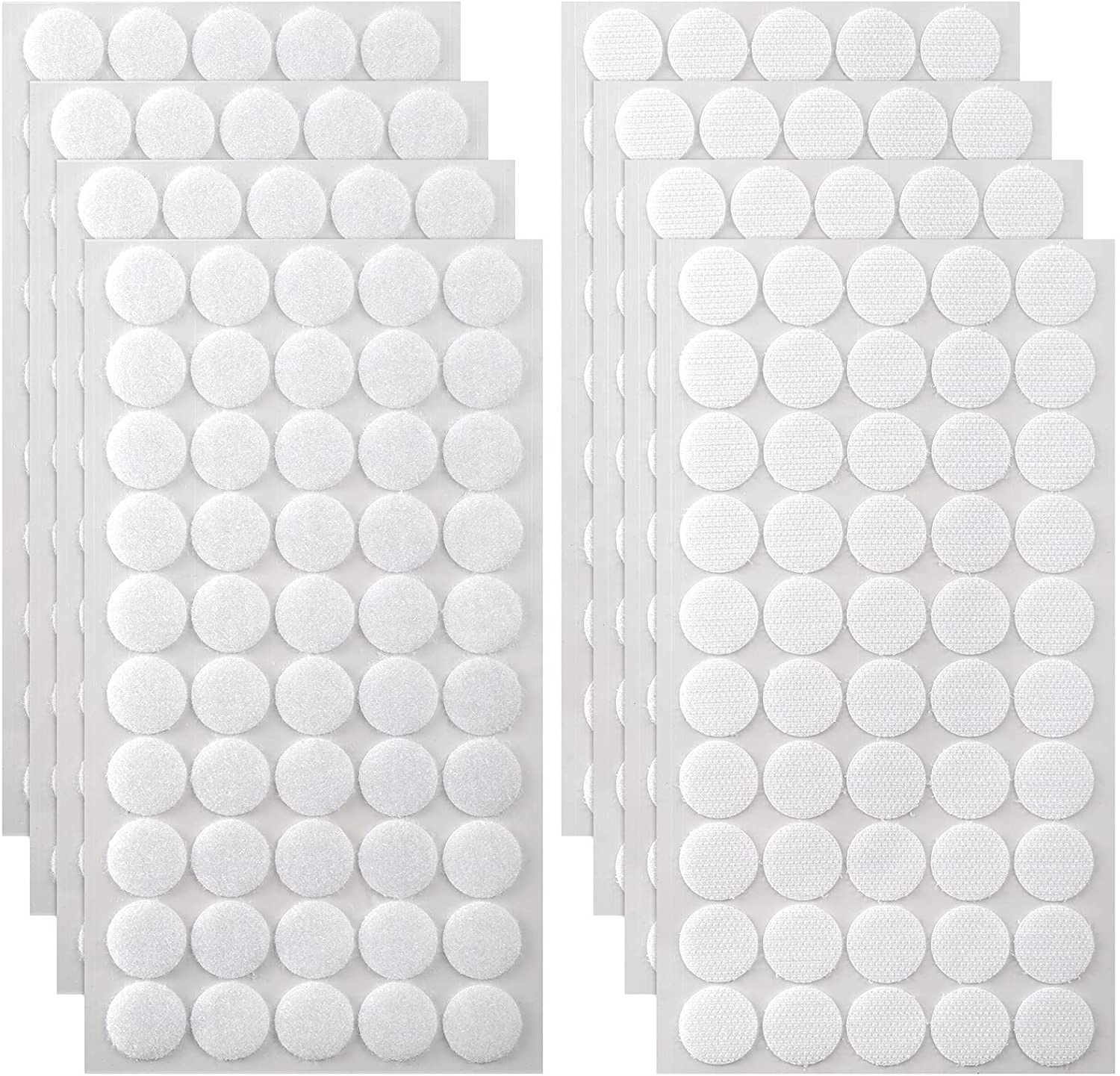 VALCRO Adhesive Dots White 500 Pk 3/4