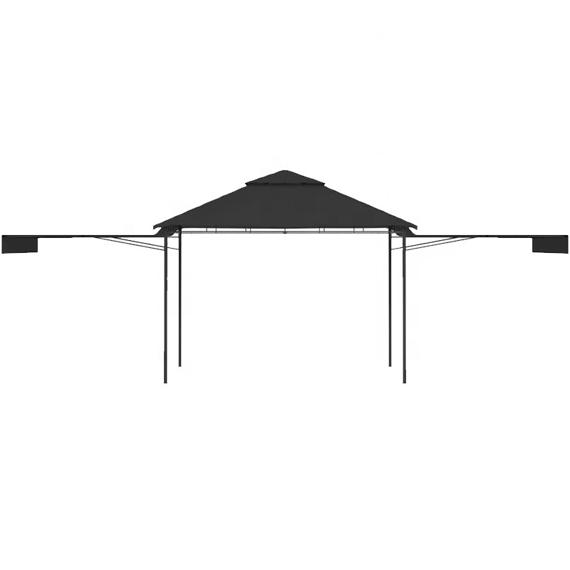 Sunshade Canopy  Steel Waterproof Gazebo Soft Top Retractable Awning Garden Gazebos 10x10 ft Pavilion