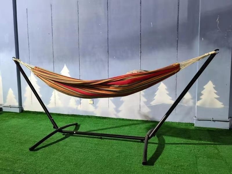 L Leisure Beach Factory Direct Sale Portable Steel Stand Single (KD)  Hammock Hanging Bed