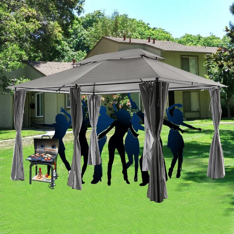 party wedding steel garden gazebo manufacturer 3x4 gazebo outdoor tent