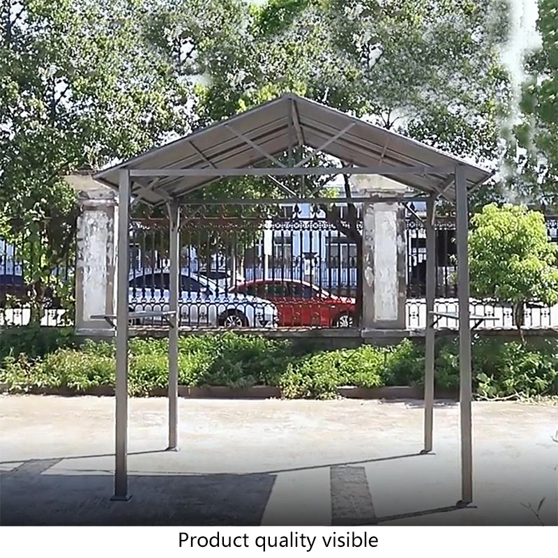 Hot Sale Outdoor Steel Panel Canopy Wholesale Metal Gazebo Camping Garden Yard  BBQ Gazebos