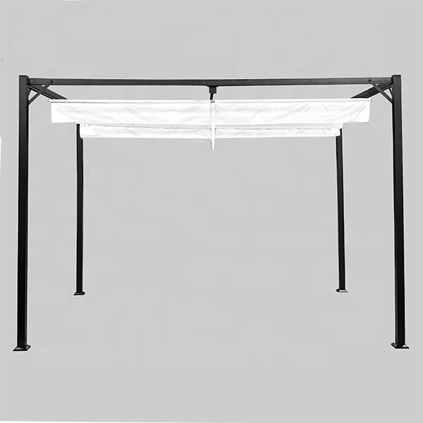 L 3x3 New Design Metal Frame Canopy Outdoor Balcony White Steel Iron Sun Shade Sunshade Grape trellis Pergola Gazebo