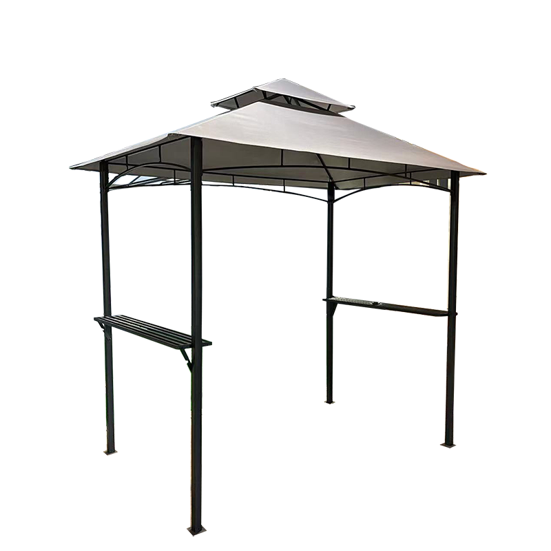 8x5 ft Grill Gazebo Outdoor Waterproof Double Tiered BBQ Steel Barbecue Gazebo