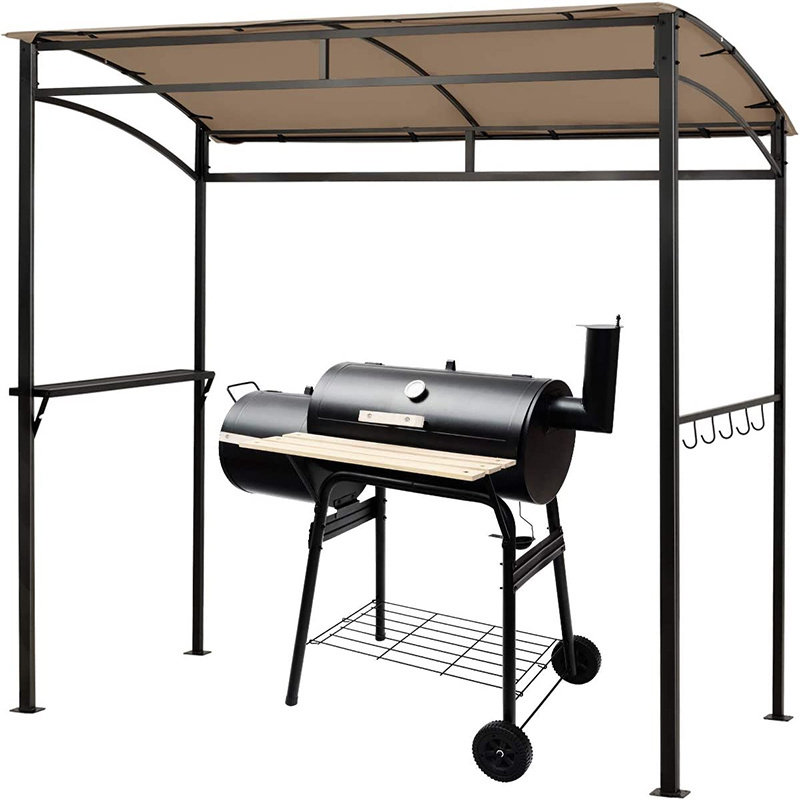 Factory sale 215x128 Steel Sun Shade Shelter Canopy Barbecue Outdoor Grill Gazebo