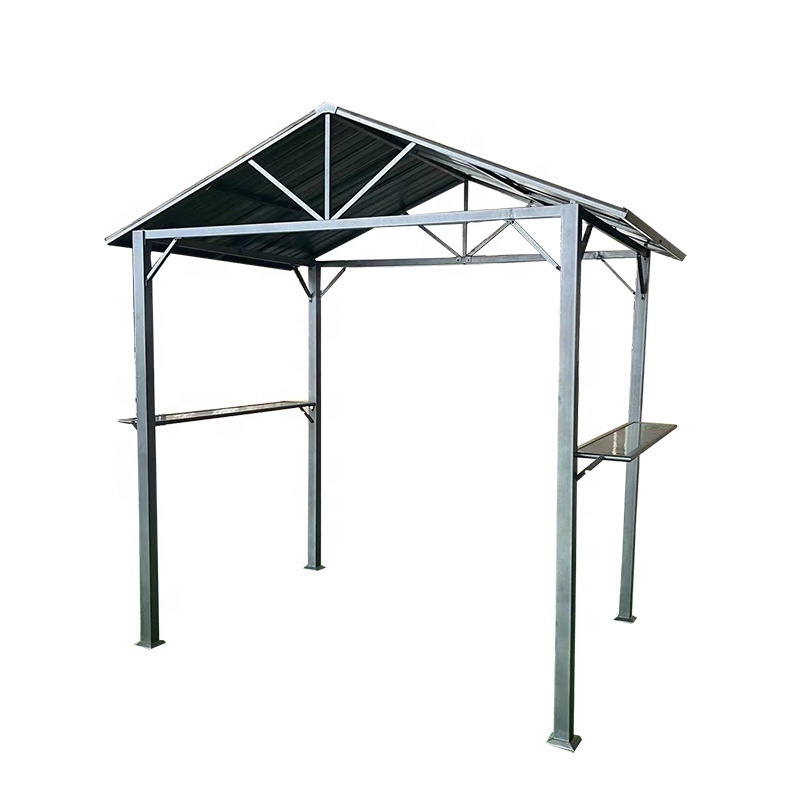 Hot Sale Outdoor Steel Panel Canopy Wholesale Metal Gazebo Camping Garden Yard  BBQ Gazebos