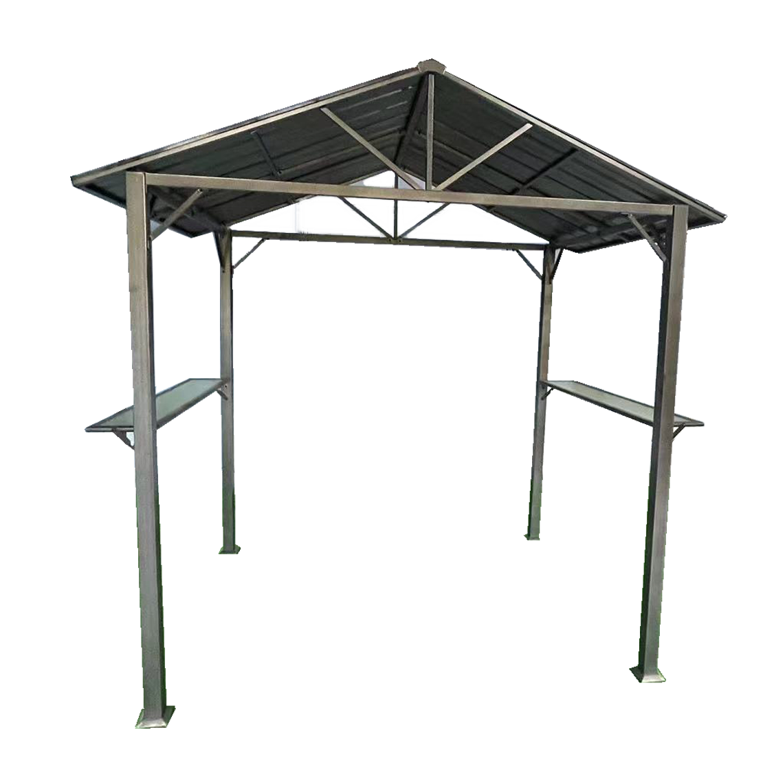 Outdoor Hardtop Metal Grill Gazebo BBQ Patio Shelter Canopy Steel Roof Barbecue Gazebos