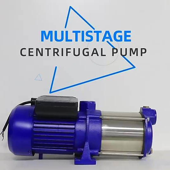 0.53HP 400W Big Flow Centrifugal Irrigation Water Horizontal Electric Stainless Steel Horizontal Multistage Pump