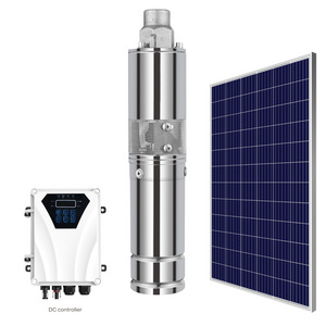 72V 1.1KW 1.5HP 180M  Solar Deep Well Water Pump Deep Well Solar Water Pump Kit With Solar Panel