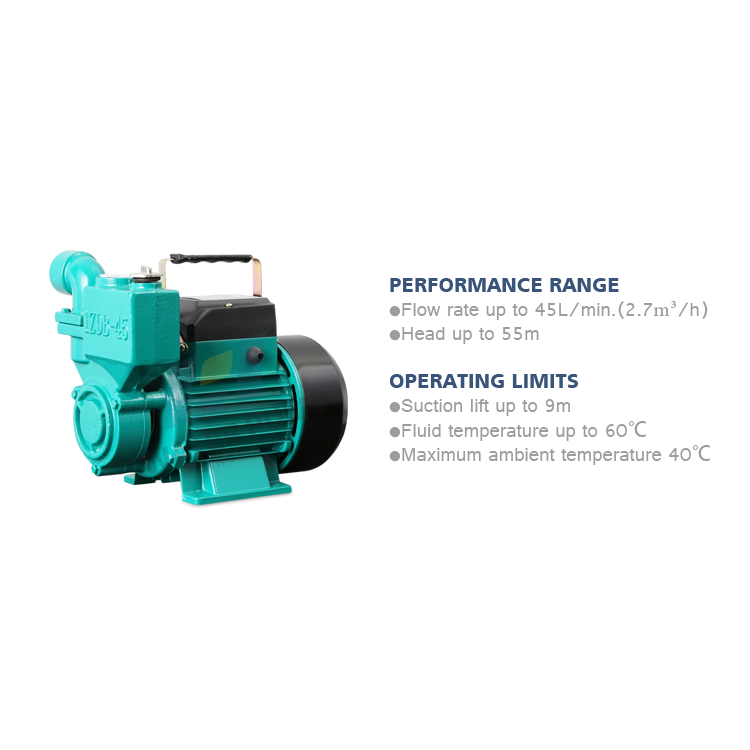 hot selling 1 inch 0.5hp electric automatic pressure switch control self priming water pumps