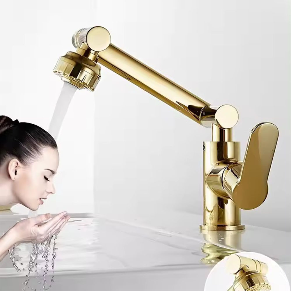 High Quality Bathroom 360 Degree Rotating Basin Faucet Brass Faucet Spray Head Water Taps