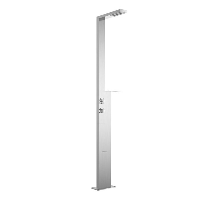 304 Stainless Steel Stand Outdoor Shower Panel Swimming Pool Outdoor Rainfall Shower