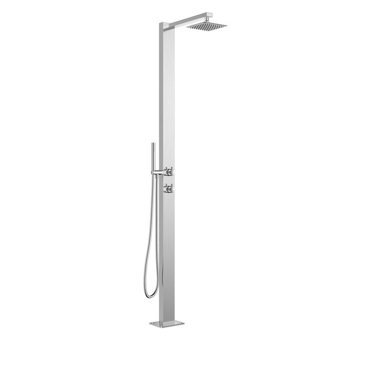 304 Stainless Steel Stand Outdoor Shower Panel Swimming Pool Outdoor Rainfall Shower