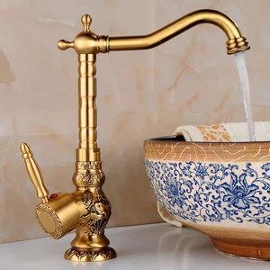 Classic Antique Faucet Bathroom Sink Faucets Cold And Hot Water Tap Basin Mixer Faucet