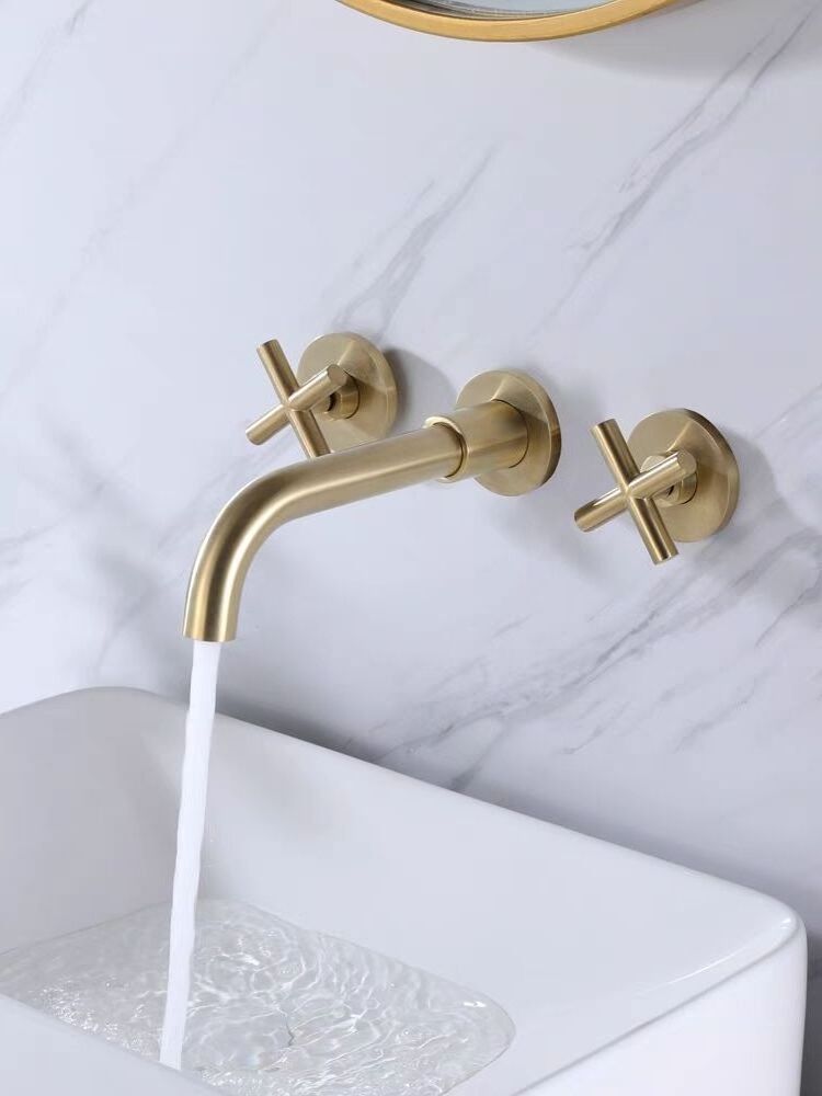 Wall Mounted Bathroom Basin Mixer Faucets Low Price Bathroom Faucet 360 Degree Rotary Faucet Head