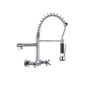 2021 factory direct chrome plated brass hot and cold water faucet kitchen bathroom counter basin faucet