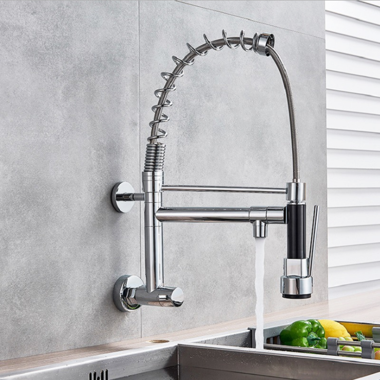 2021 factory direct chrome plated brass hot and cold water faucet kitchen bathroom counter basin faucet