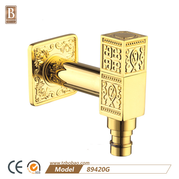 Wall Mounted Water Tap Garden Antique Brass Washing Machine Faucet