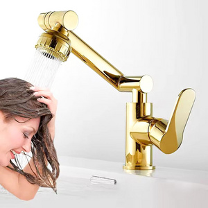 High Quality Bathroom 360 Degree Rotating Basin Faucet Brass Faucet Spray Head Water Taps