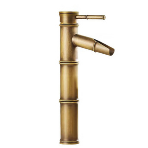 Cheap Price Bamboo Shaped Bronze Bathroom Faucets ORB Bathroom Mixer Antique Copper Bathroom Faucets