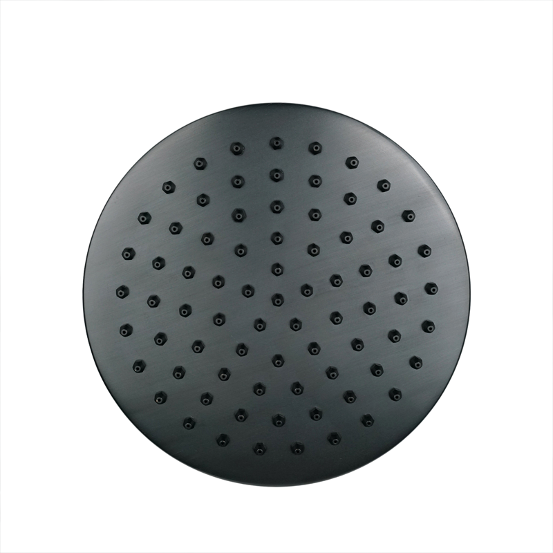 UK Hot Selling Single Handle Matte Black Concealed Install Bath Shower Faucet With Round Shower Head