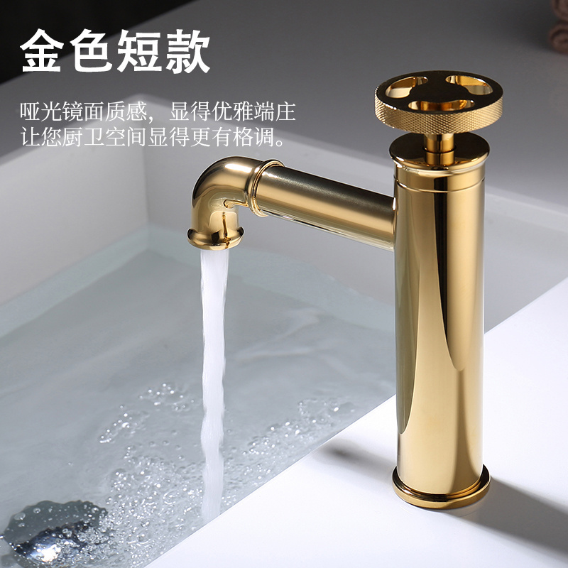 Taizhou wholesale brass single level black industrial basin faucet with ceramic cartridge