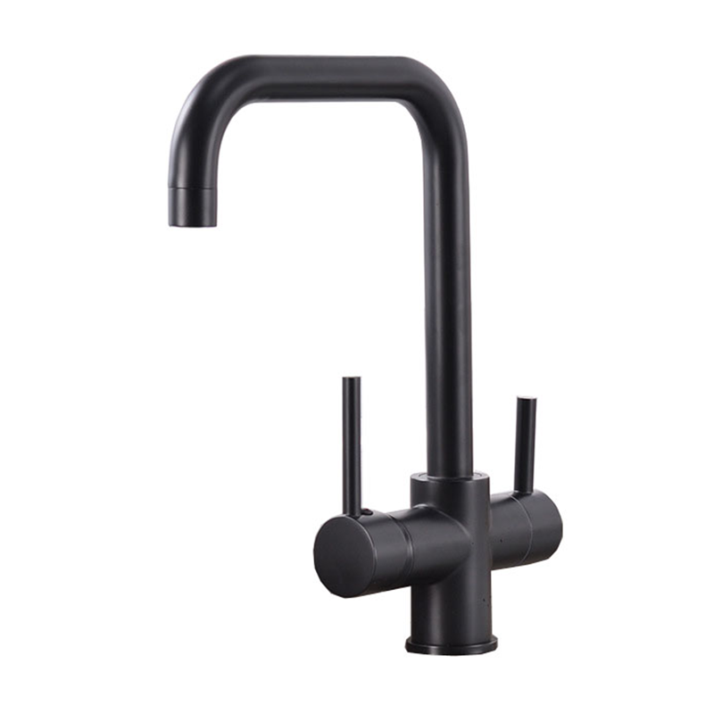 Black Surface Deck Mount High End Outdoor Washbasin Kitchen Faucet