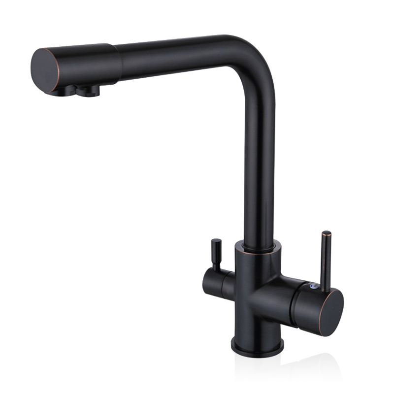 Black Surface Deck Mount High End Outdoor Washbasin Kitchen Faucet