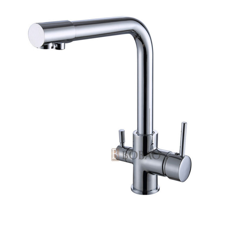 Brass Purified Water Filter Kitchen Gooseneck Taps Water Purifier Faucet