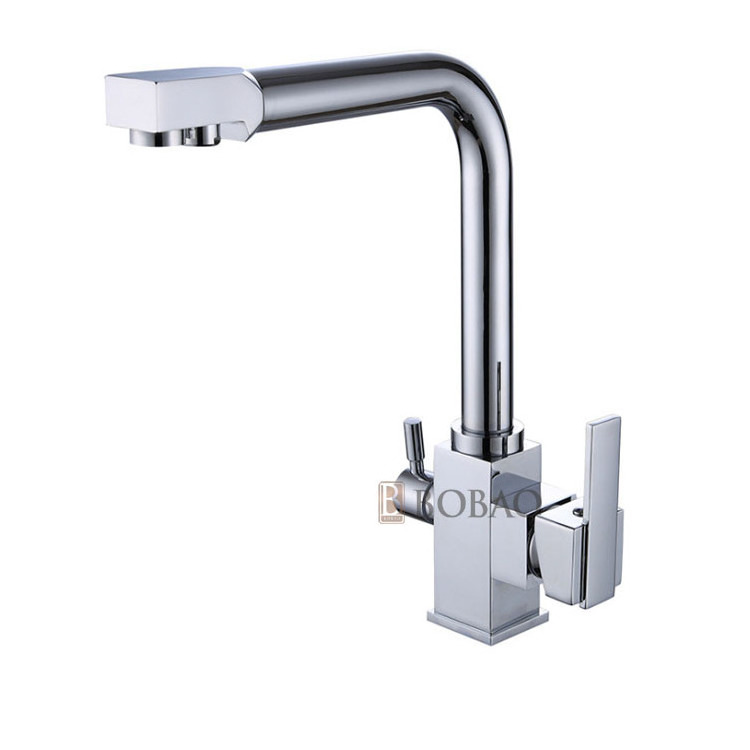 Brass Purified Water Filter Kitchen Gooseneck Taps Water Purifier Faucet