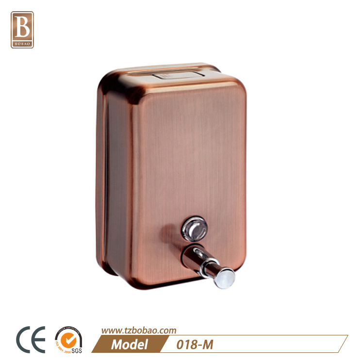 Bathroom Accessories 500 ml Classic Stainless Steel Antique Wall Mount Liquid Soap Dispenser