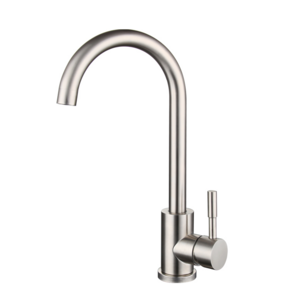 Polished Hot And Cold Basin Sink Water Taps Mixers 304 Stainless Steel Kitchen Faucet