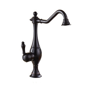 European Oil Rubbed Bronze Finished Black Color Sinks Mixer Tap Brass Kitchen  Faucets